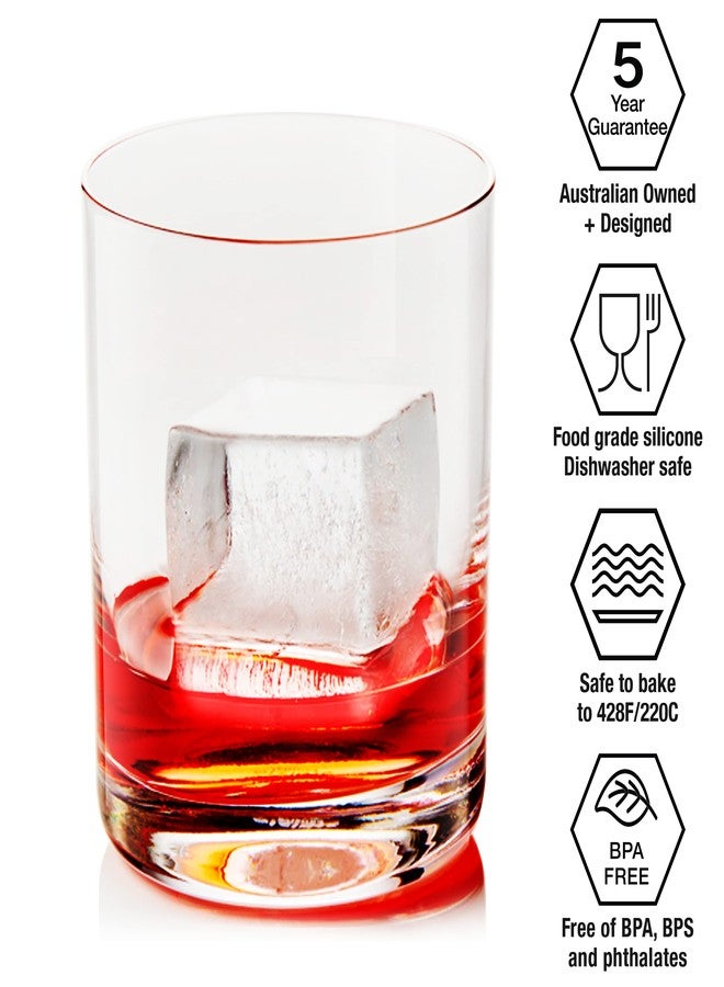 DRINKSPLINKS Ice Cube Tray 2 Inch Mega Cube, Shaped Premium Silicone Mold for Freezer Tray | Ice For Cocktails & Water Bottles | Bartender Ice - Image 2